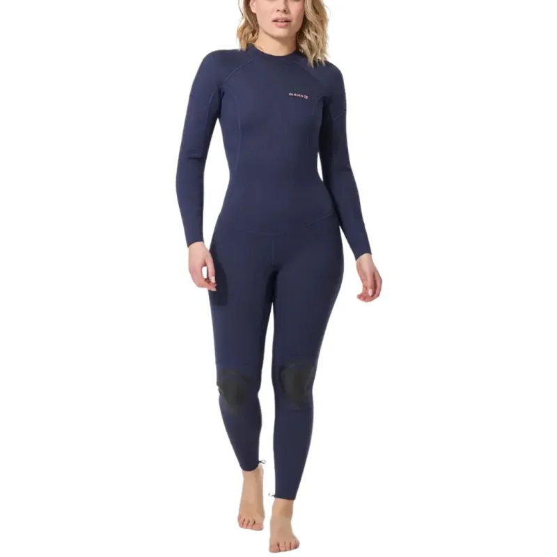 DECATHLON OLAIAN100 Collection SURF Wetsuit Women's Dark Navy Blue/Coral Pink-1