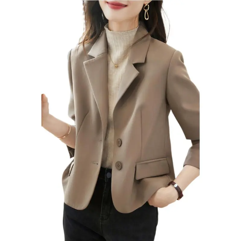 Mo Han Yi Mei Business Suit Women's Gray Coffee-5