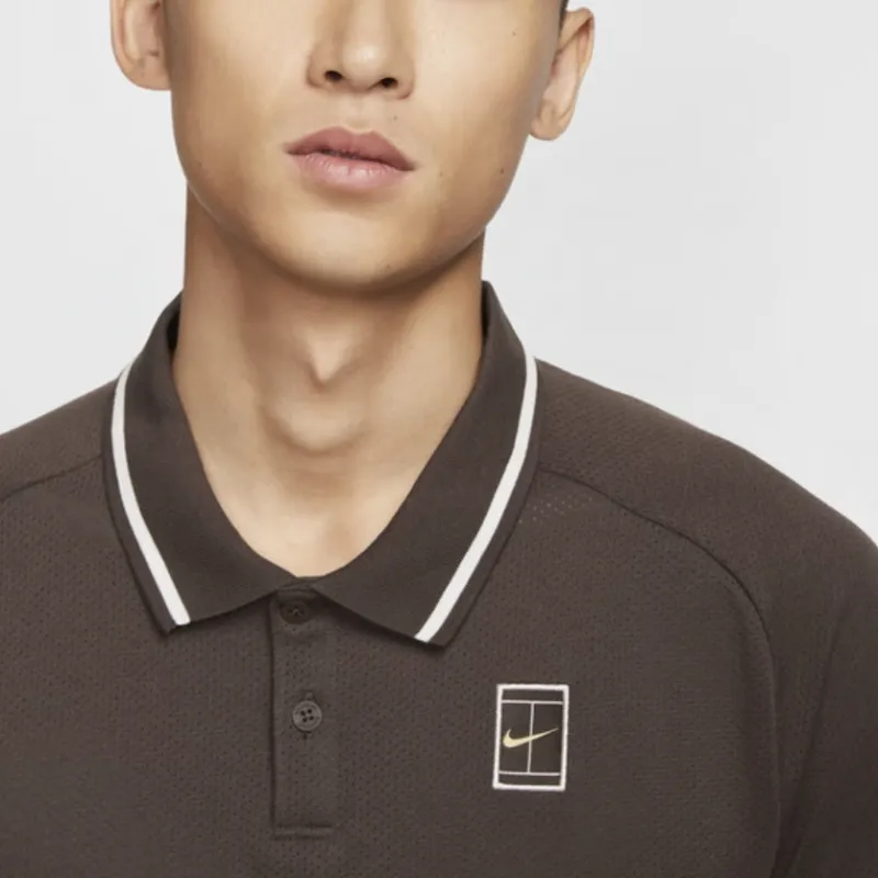 Nike Heritage Polo Shirt Men's Baroque Brown-3