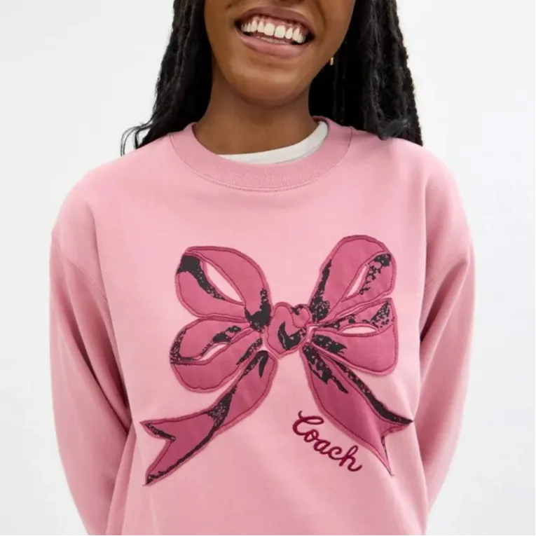 COACH FW24 Sweatshirt Women's Pink-3