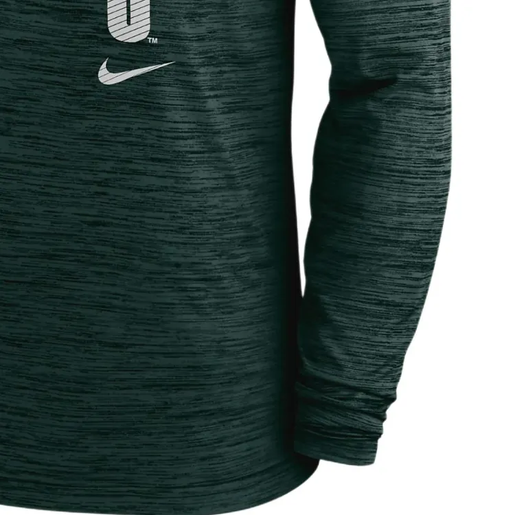 Nike Michigan State Spartans Sideline Velocity Men's Nike Dri FIT College Long Sleeve T Shirt-3