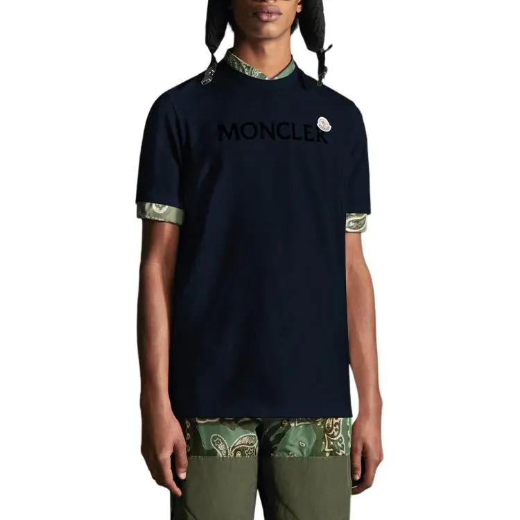 Moncler FW22 T Shirt Men's Midnight Blue-1