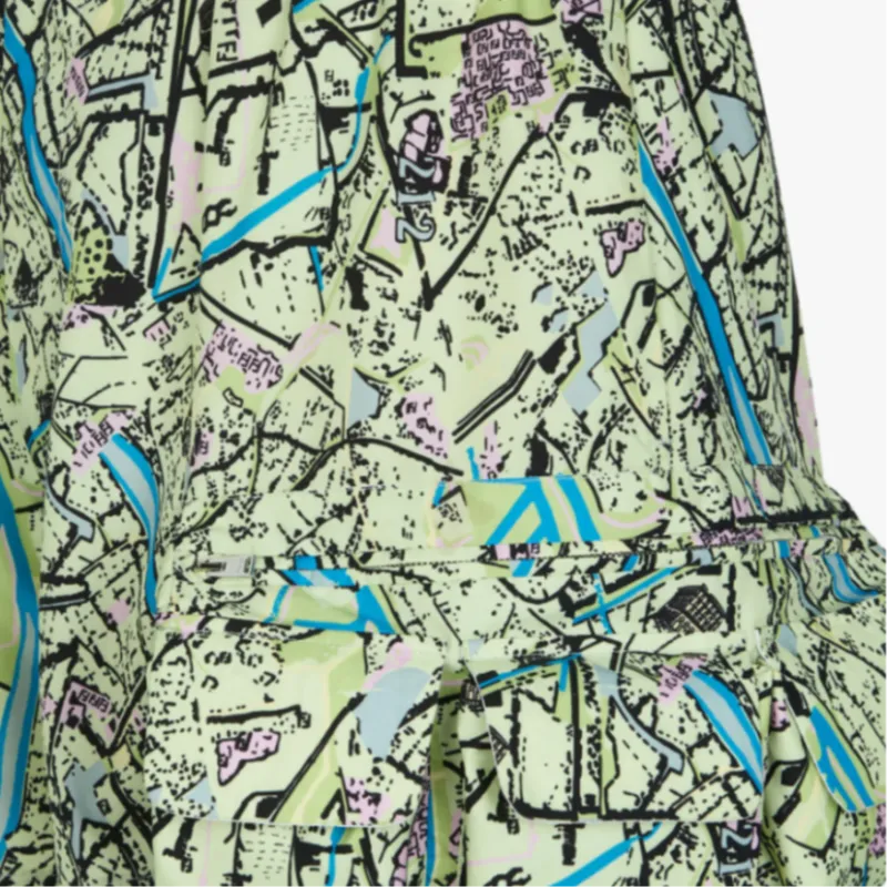 FENDI Map Printed Pocket Detailed Cargo Shorts-3