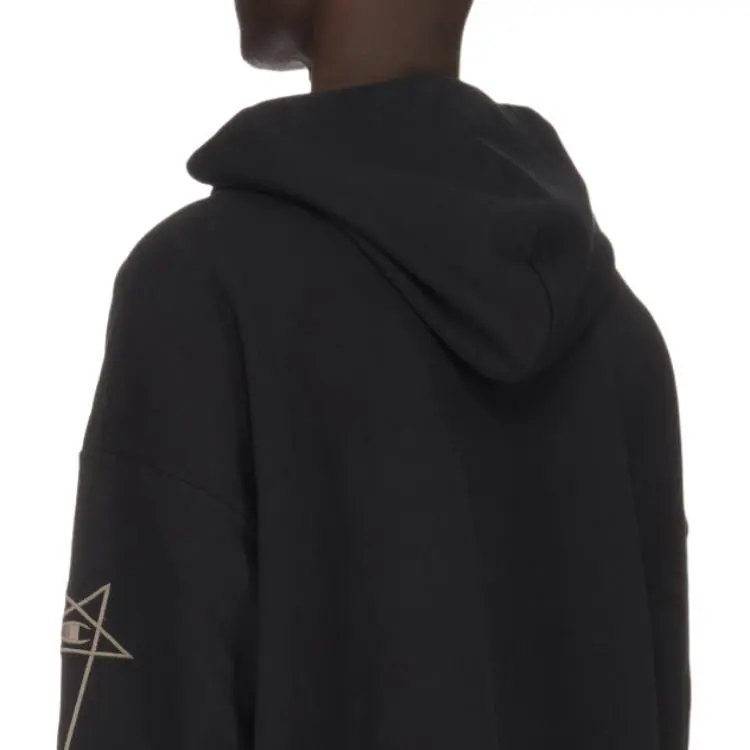 Champion X RICK OWENS Champion Co branded Edition Sweatshirts Men Black-3