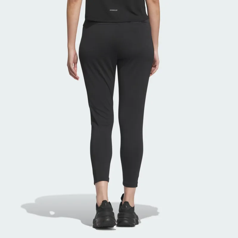 Adidas AEROREADY SS25 Knitted Sweatpants Women's Black-2