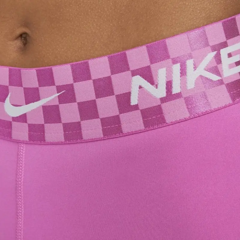 Nike Mid Rise 3' Graphic Training Shorts Sports Shorts Women's Fuchsia-2