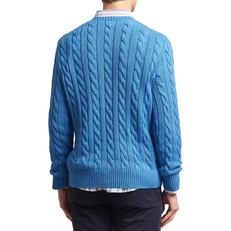 Polo Ralph Lauren Logo Embroidered Cable Knit Jumper-4