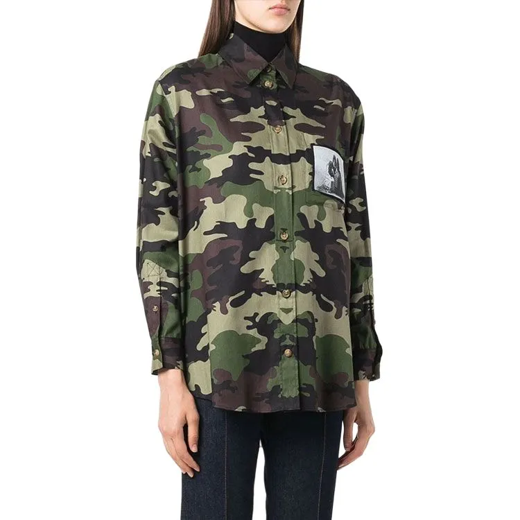 Burberry Shirts Women's Green-4