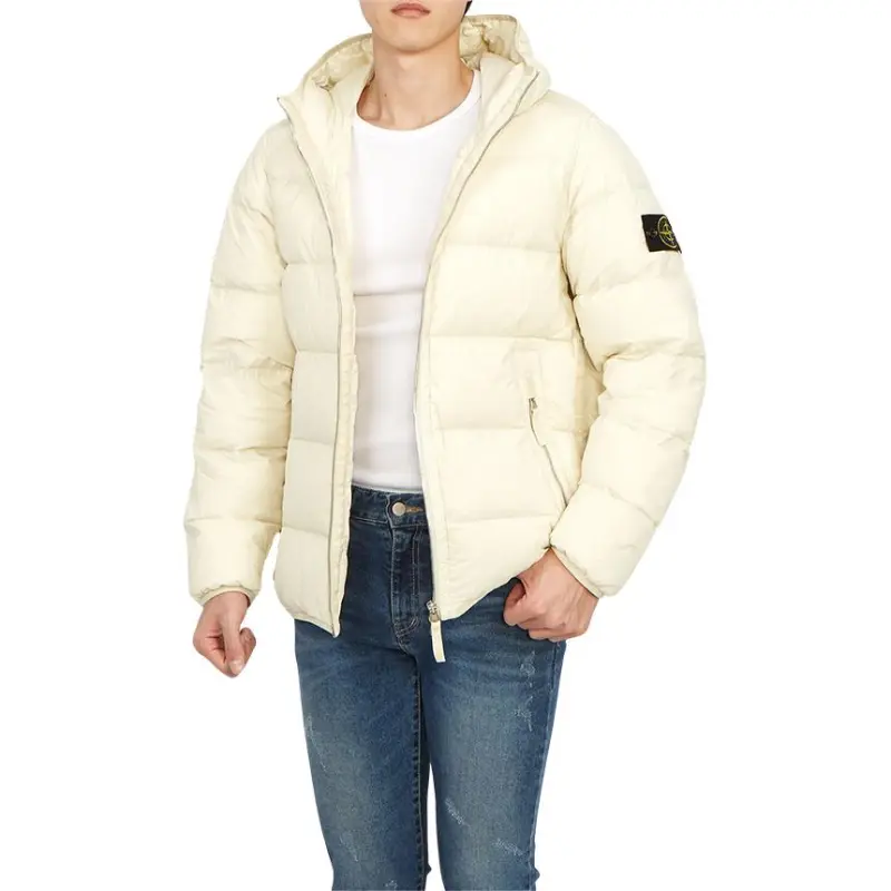 STONE ISLAND Compass Patch Zip Up Puffer Jacket-2