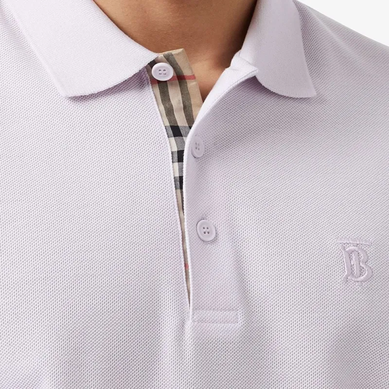 Burberry Polo Shirts Men Light Purple-4