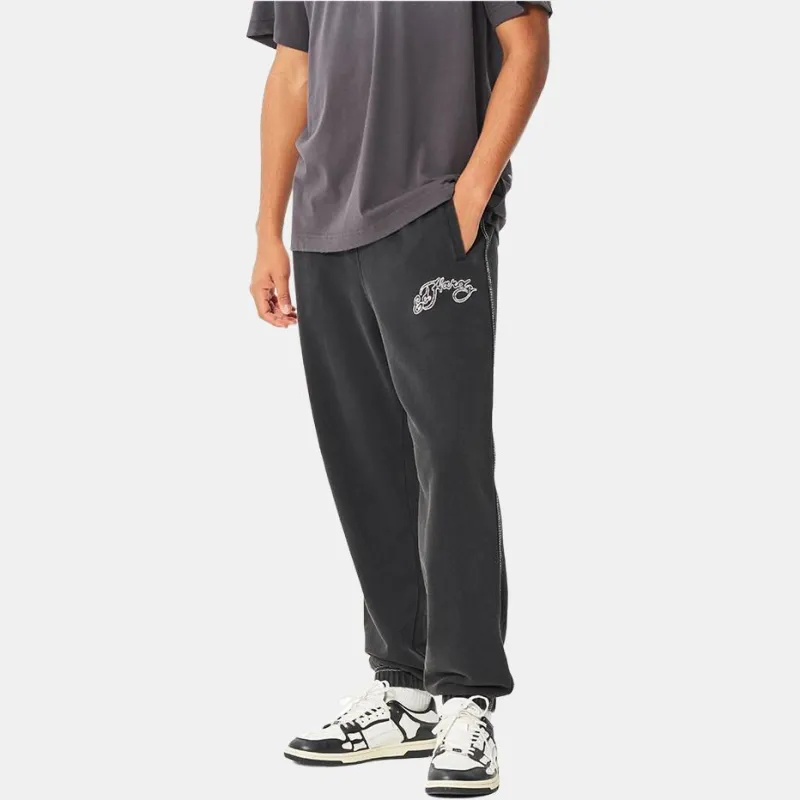 Ed Hardy FW24 Knitted Sports Pants Men's Black-3