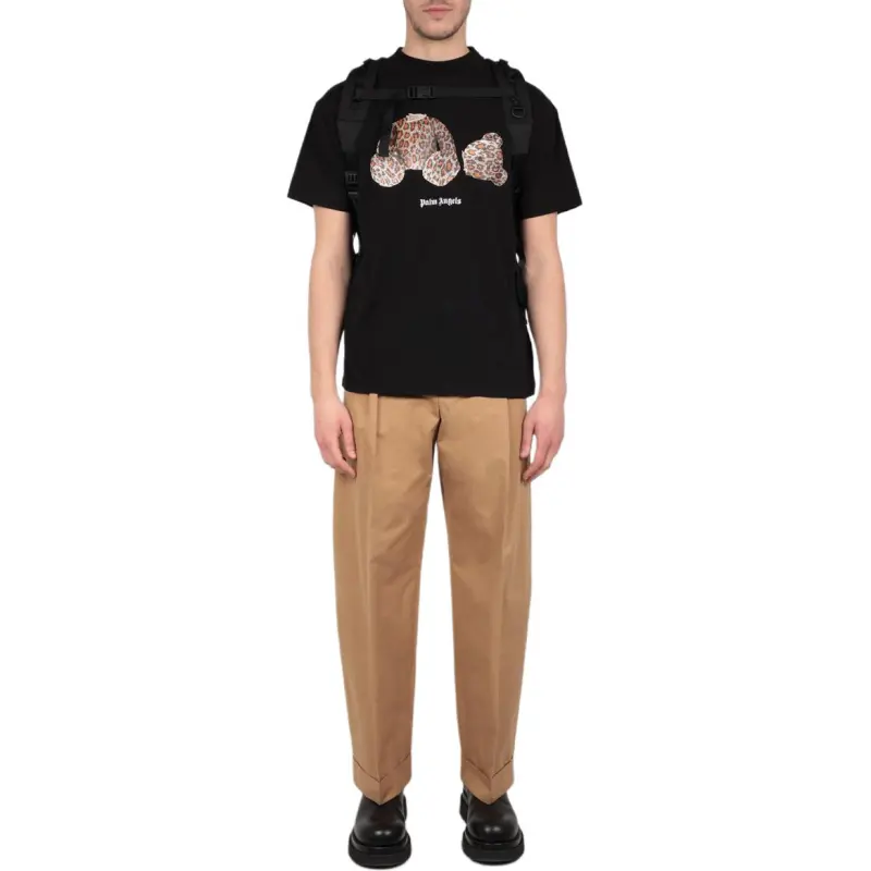 PALM ANGELS Leopard Bear Classic T shirt-2