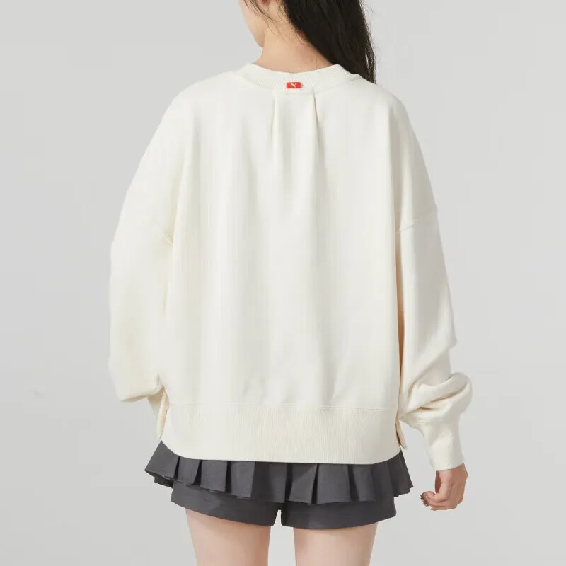 PUMA Sweatshirts Women's Ecru-3