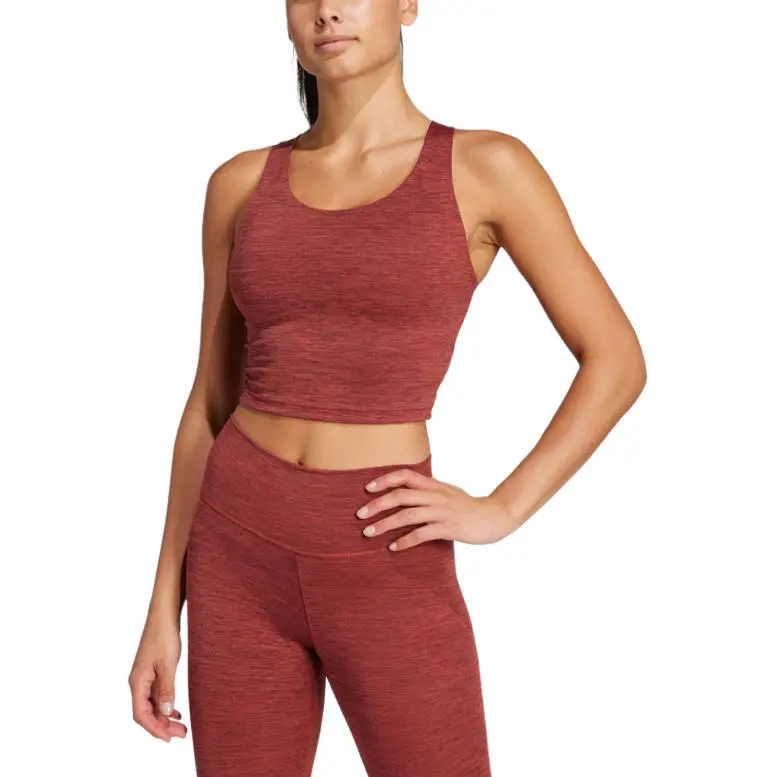 Adidas Free Shipping With AdiClub All Me Medium Support Long Line Bra Tank Top-2