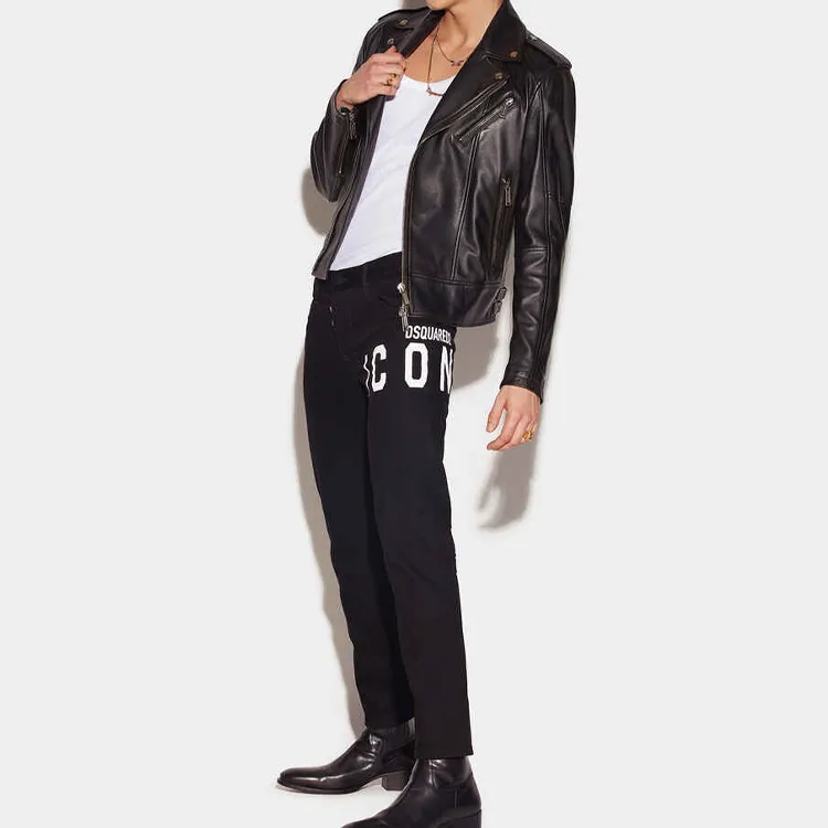 Dsquared2 Logo Printed Skater Jeans-1
