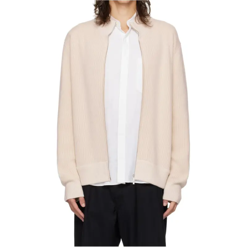 LARDINI Ribbed Cardigan-2