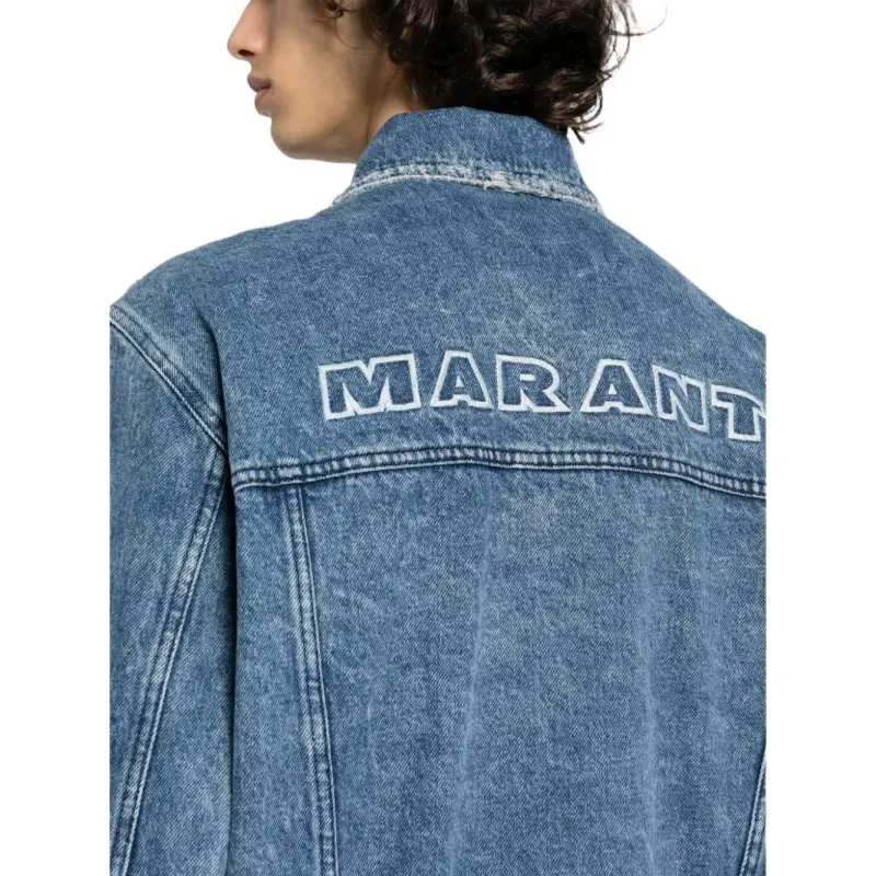ISABEL MARANT Jango Button Up Denim Jacket-4