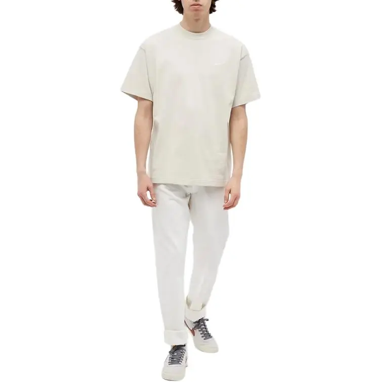 Nike T Shirts Men Light Bone-2