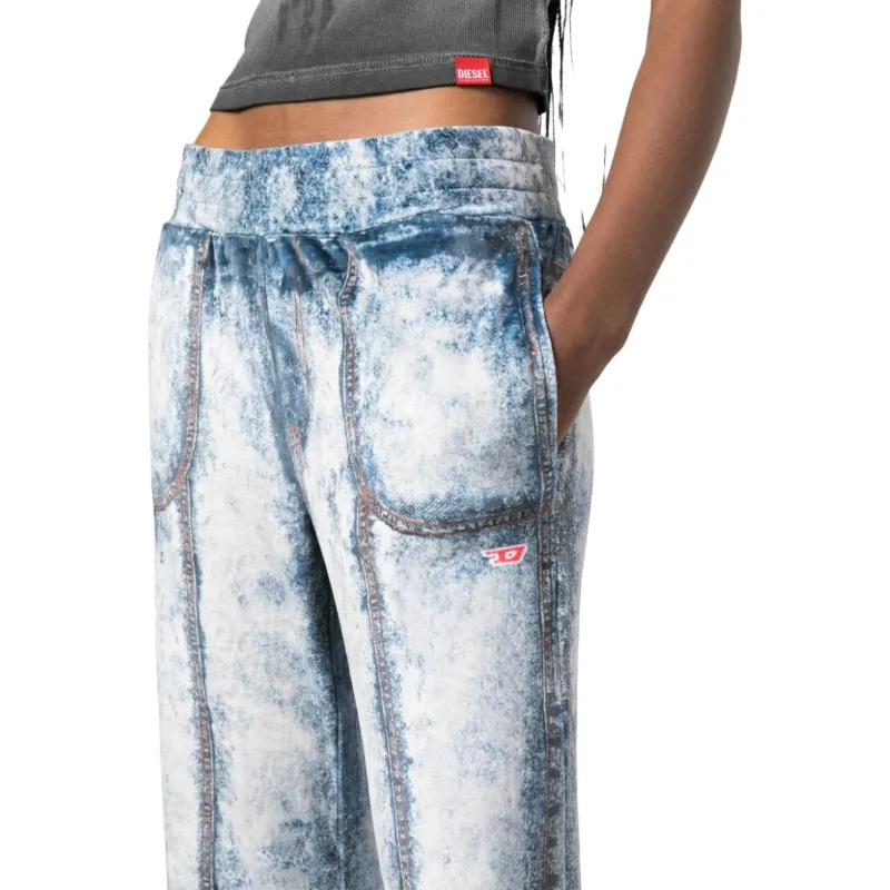 DIESEL Khan Logo Embroidered Straight Leg Jeans-4