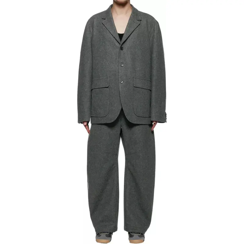 Onitsuka Tiger PANTS Knitted Sweatpants Men's Gray-3