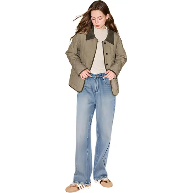 KUHNMARVIN Puffer Jacket Women's Dark Khaki-1