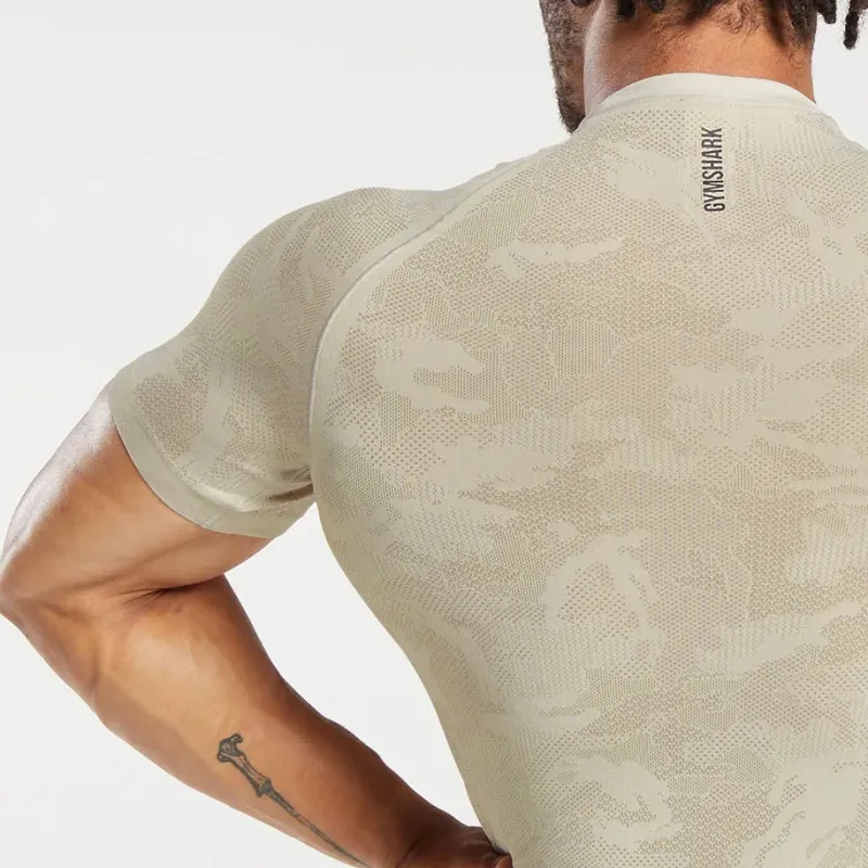 GYMSHARK T Shirt Men's Concrete Brown-3