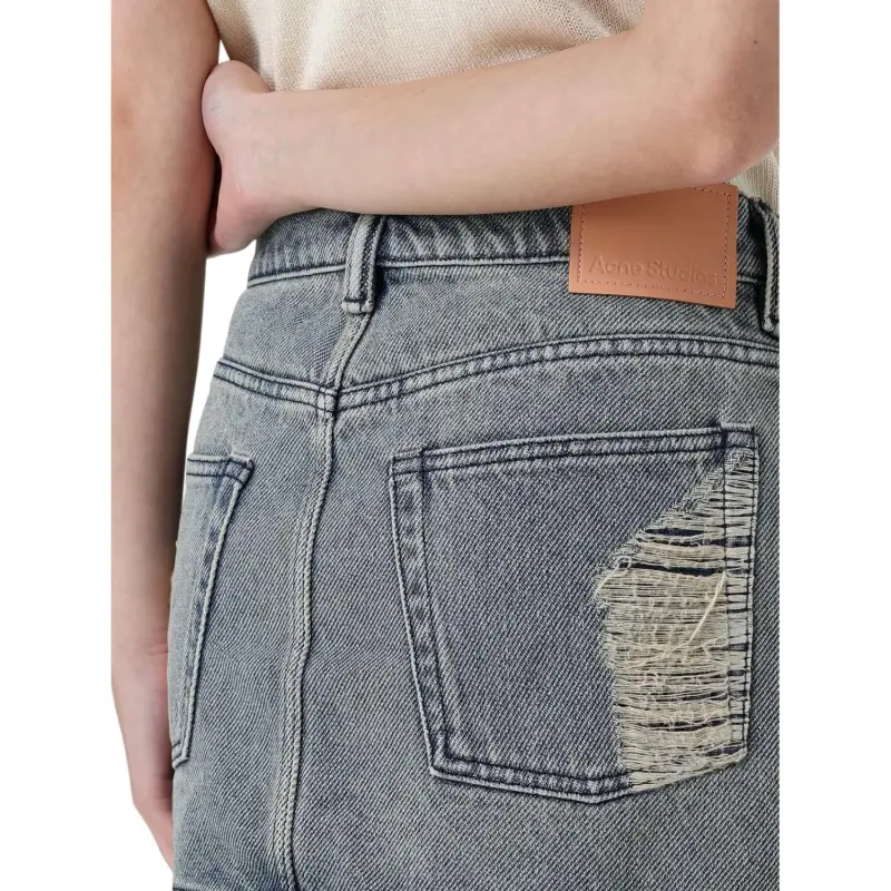 Acne Studios Distressed Mini Skirt-3