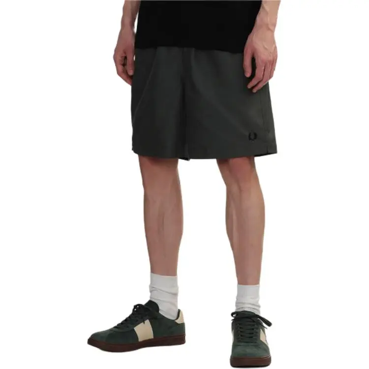 FRED PERRY Logo embroidered Shorts-9