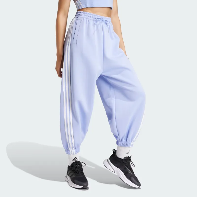 Adidas Future Icons FW24 Parachute Knitted Sports Pants Women's Blue Fireworks-3