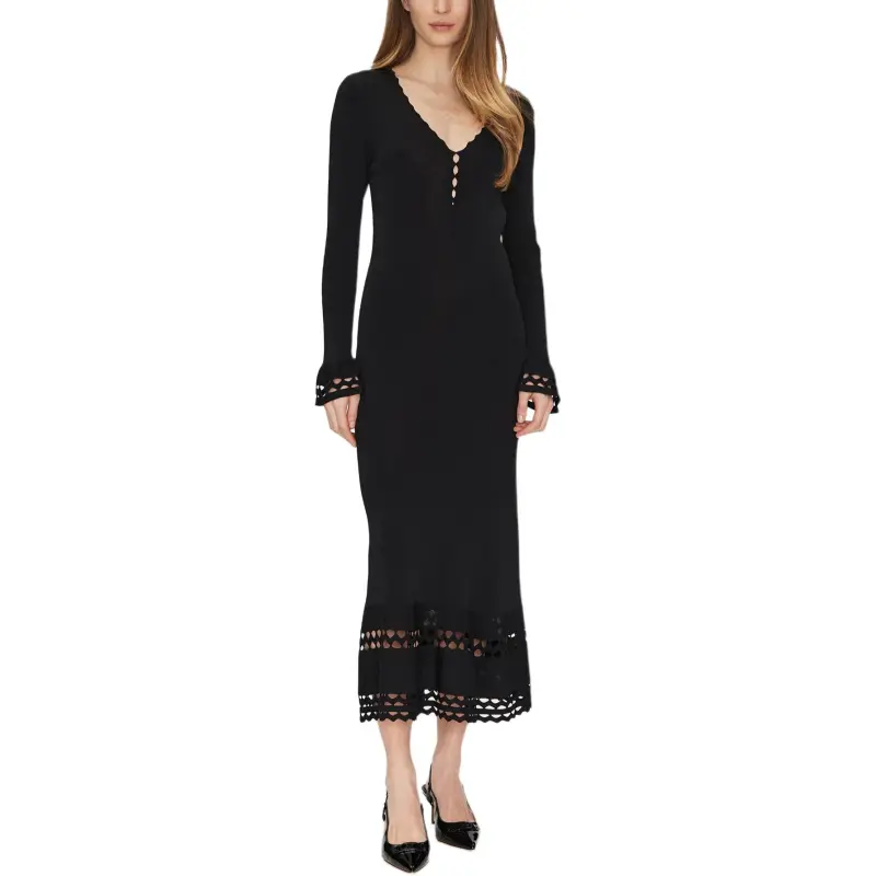 Twinset Scallop trim Midi Dress-1