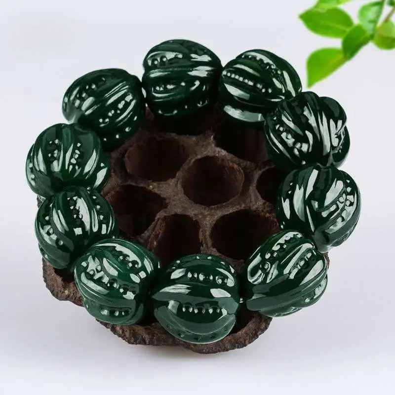 Gifts Hetian Jade Bracelets Green Jade Unisex-1
