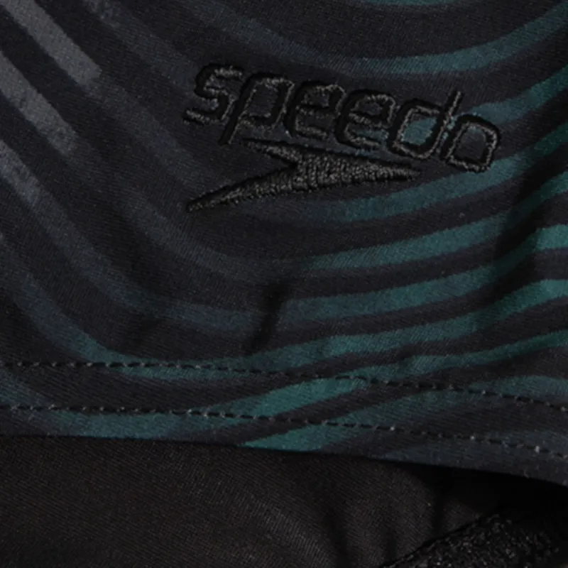 Speedo One piece Swimsuit Women's Black Green-3