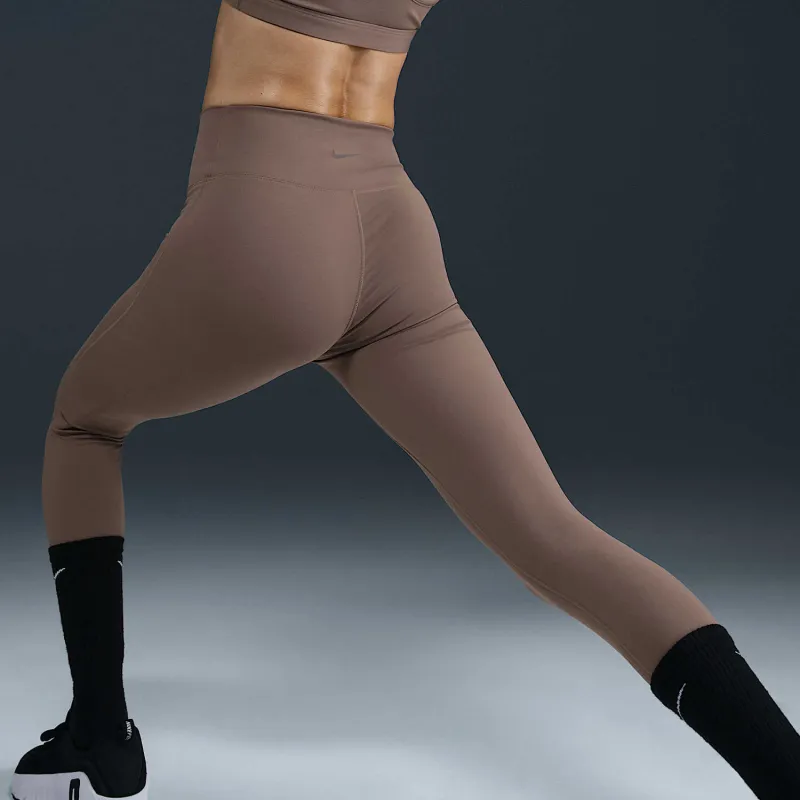 Nike Dri Fit One Leggings Women's Mink Brown/Black-4