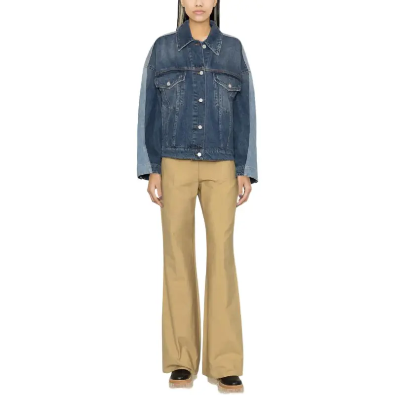 Stella McCartney Patchwork Buttoned Denim Jacket-1