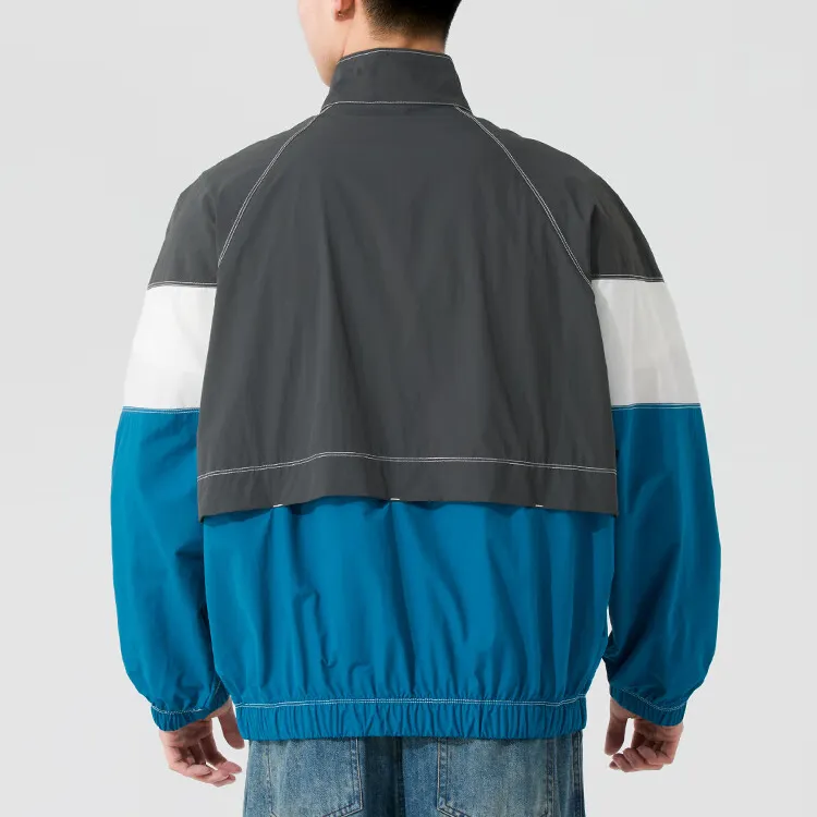 Skechers SS25 Jacket Unisex Sapphire Gray White 05D5-2