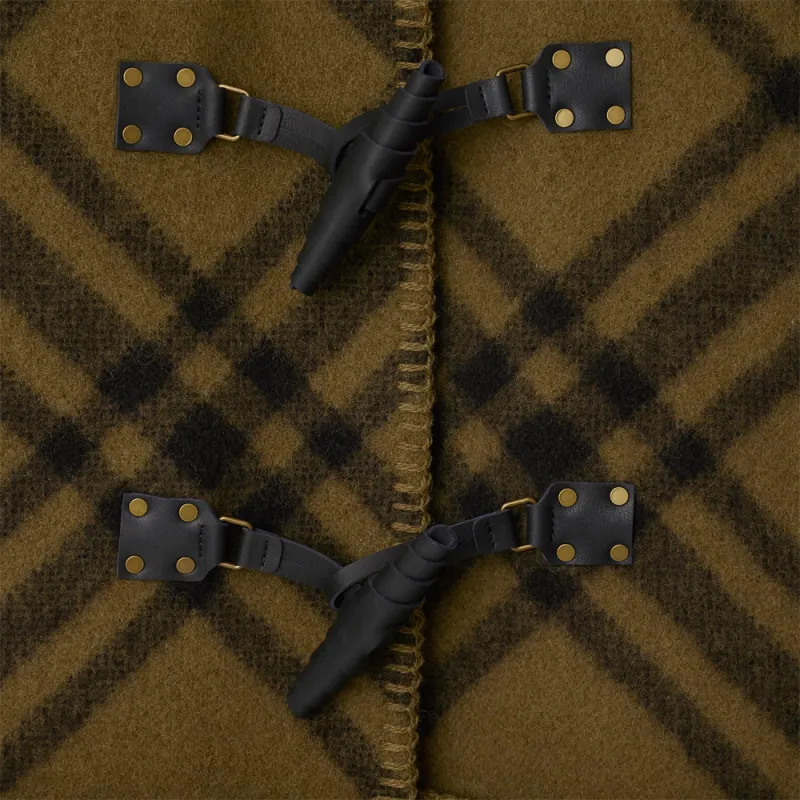Burberry Checked Hooded Cape-3