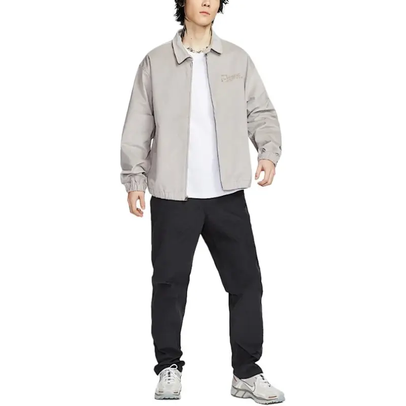Nike AS M HARRINGTON JKT CORD OP Jackets Coats Men's Light Gray-2
