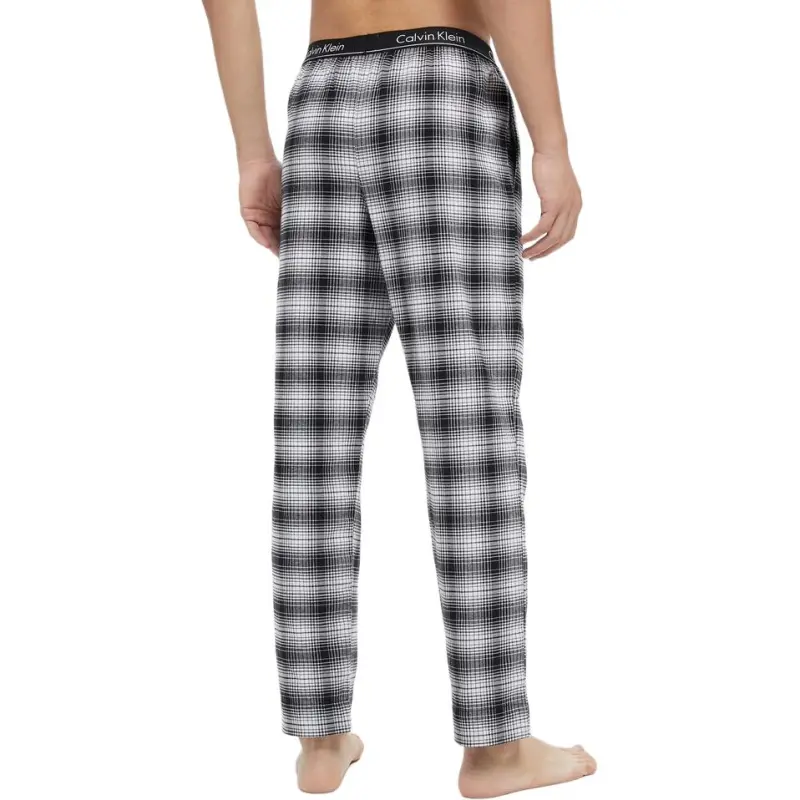 CALVIN KLEIN Pajama Pants Men's Black White Plaid-3