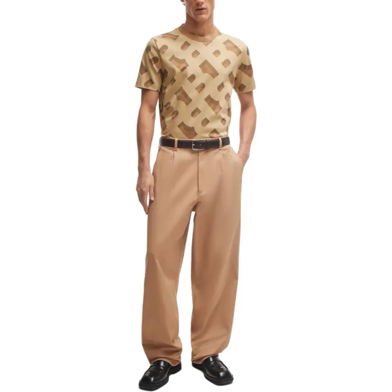 HUGO BOSS Monogram jacquard Short sleeve T shirt-2