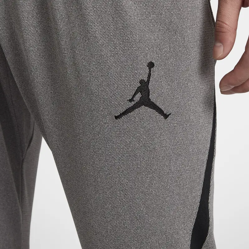 Jordan 23 Alpha Knitted Fabric Vintage Sweatpants Men's Gray-1