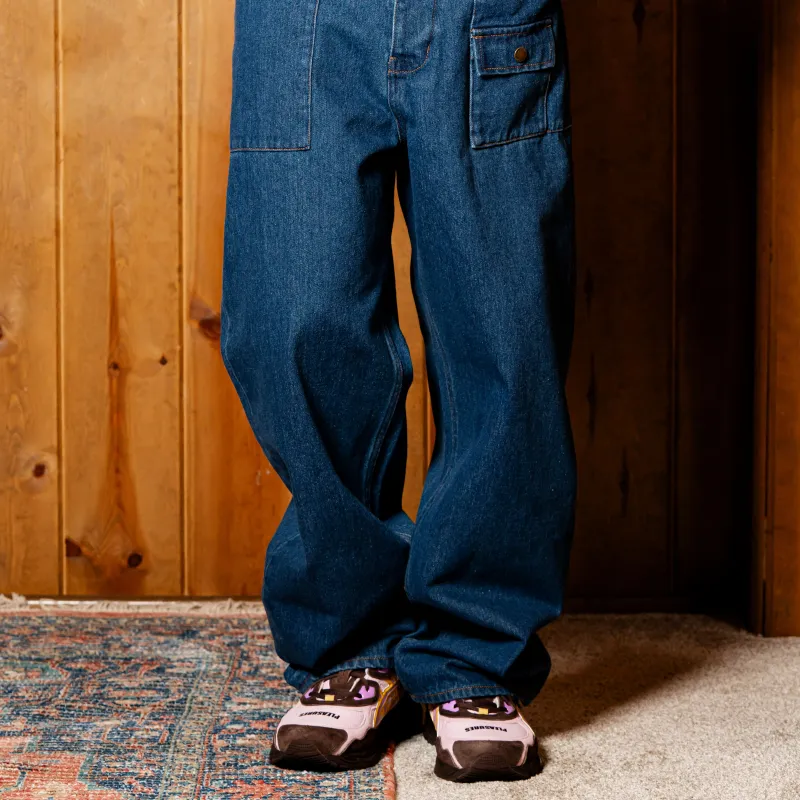 PLEASURES Grind Baggy Jeans-5