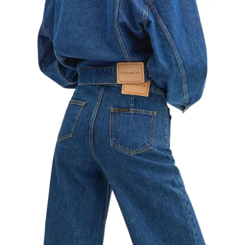 COACH SS24 Jeans Women's Dark Blue-2