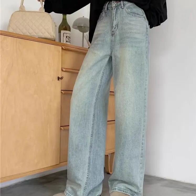 YuChaJia Jeans Women's Light Blue-5