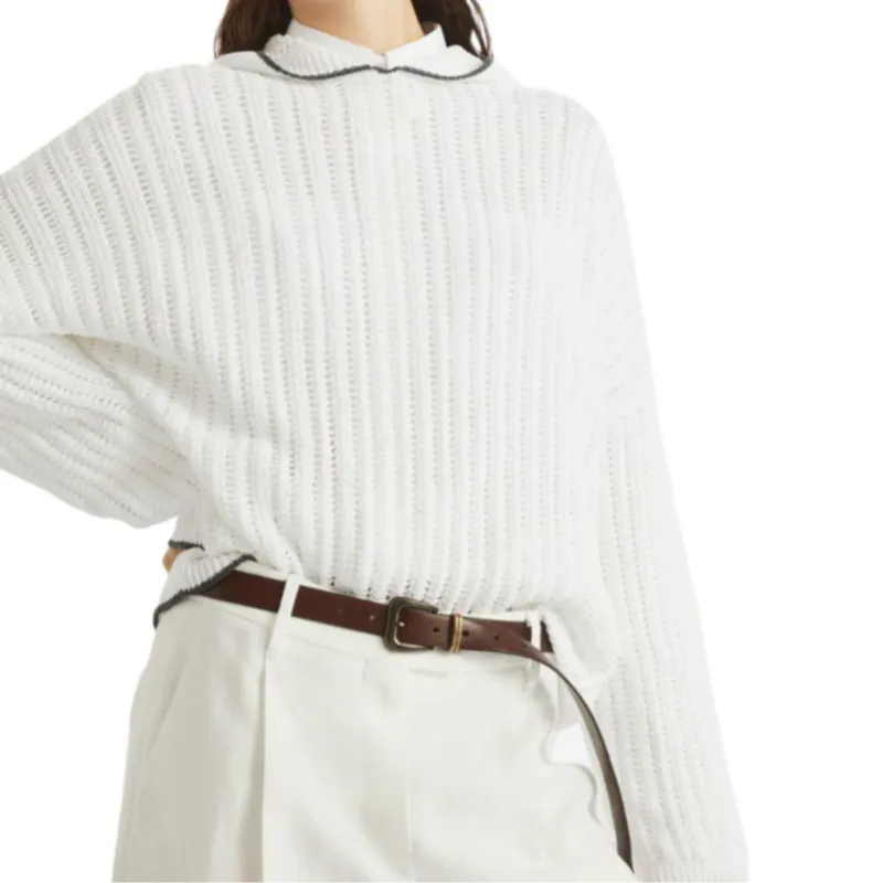 Brunello Cucinelli Hooded Knitted Jumper-4