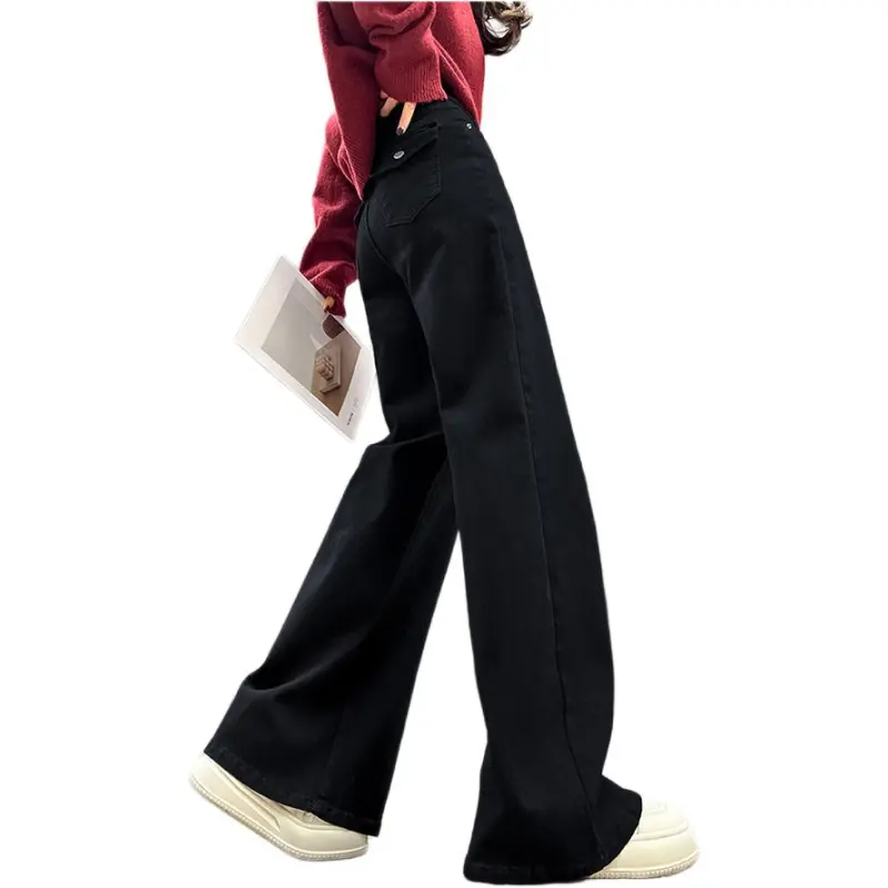 Concubine Zhu Jeans Women's Black-3