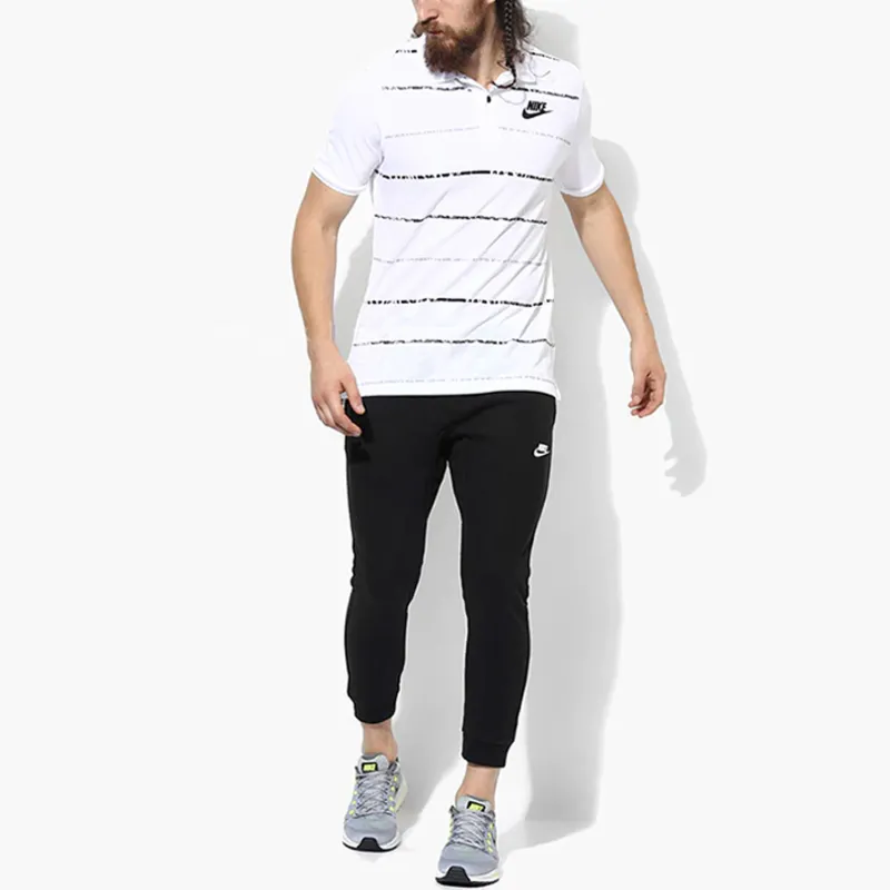 Nike Polo Shirts Men White-3