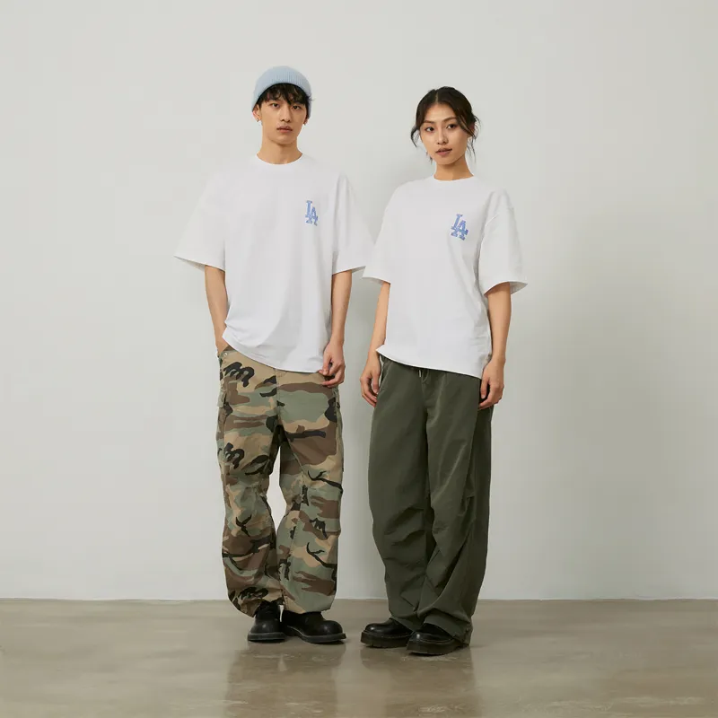 MLB Base Logo T Shirts Unisex Ecru-7