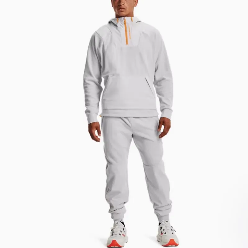 Under Armour RUSH Sweatshirt Men's Gray, Comes With Necklace-3