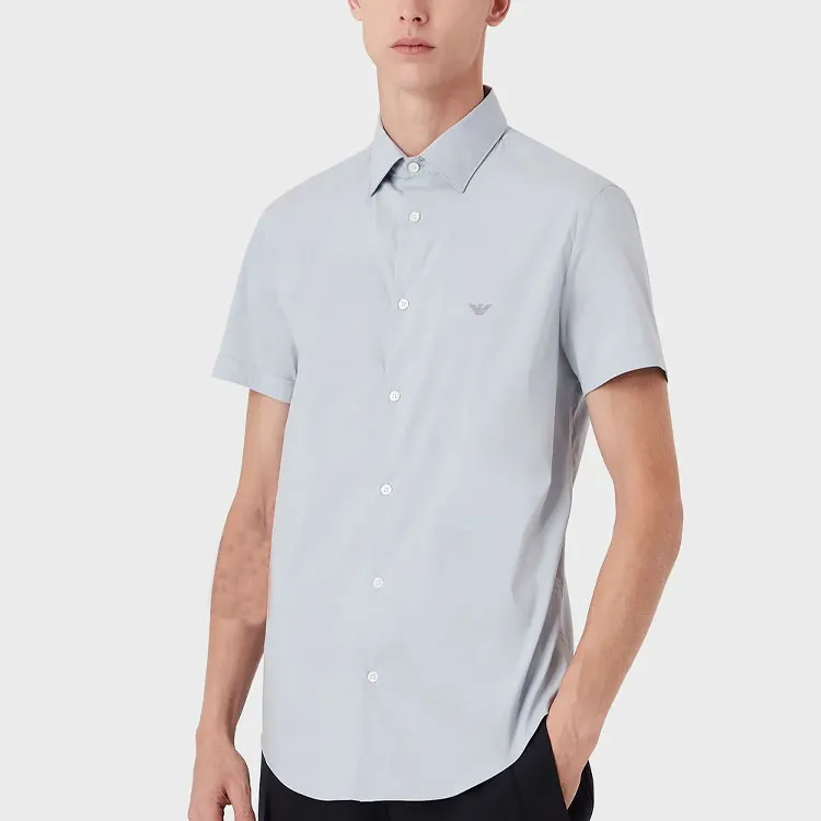 EMPORIO ARMANI Short sleeved Stretch Nylon blend Shirt-2