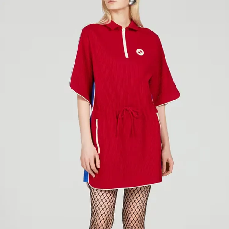 GUCCI Short-Sleeved Dresses Women's Red-2